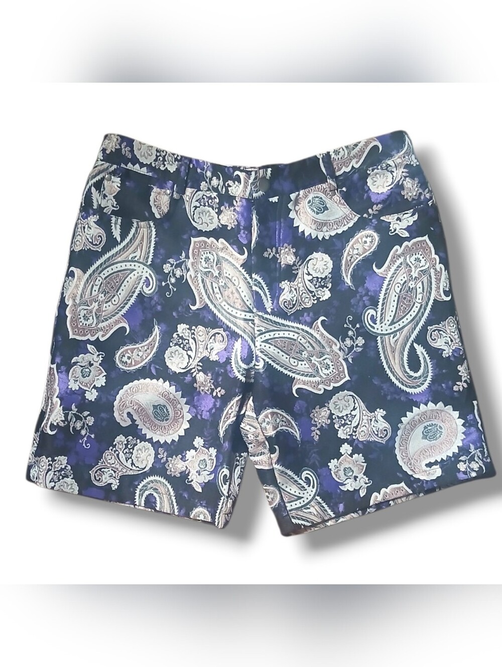 NEW Forever 21 Men's Paisely Black/Multi Shorts, Size 32